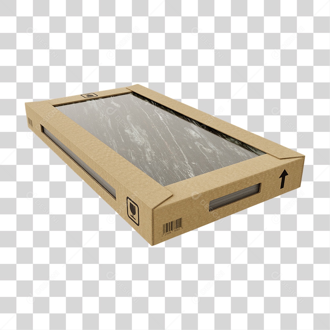 Caixa de Cerâmica Porcelanato PNG Transparente