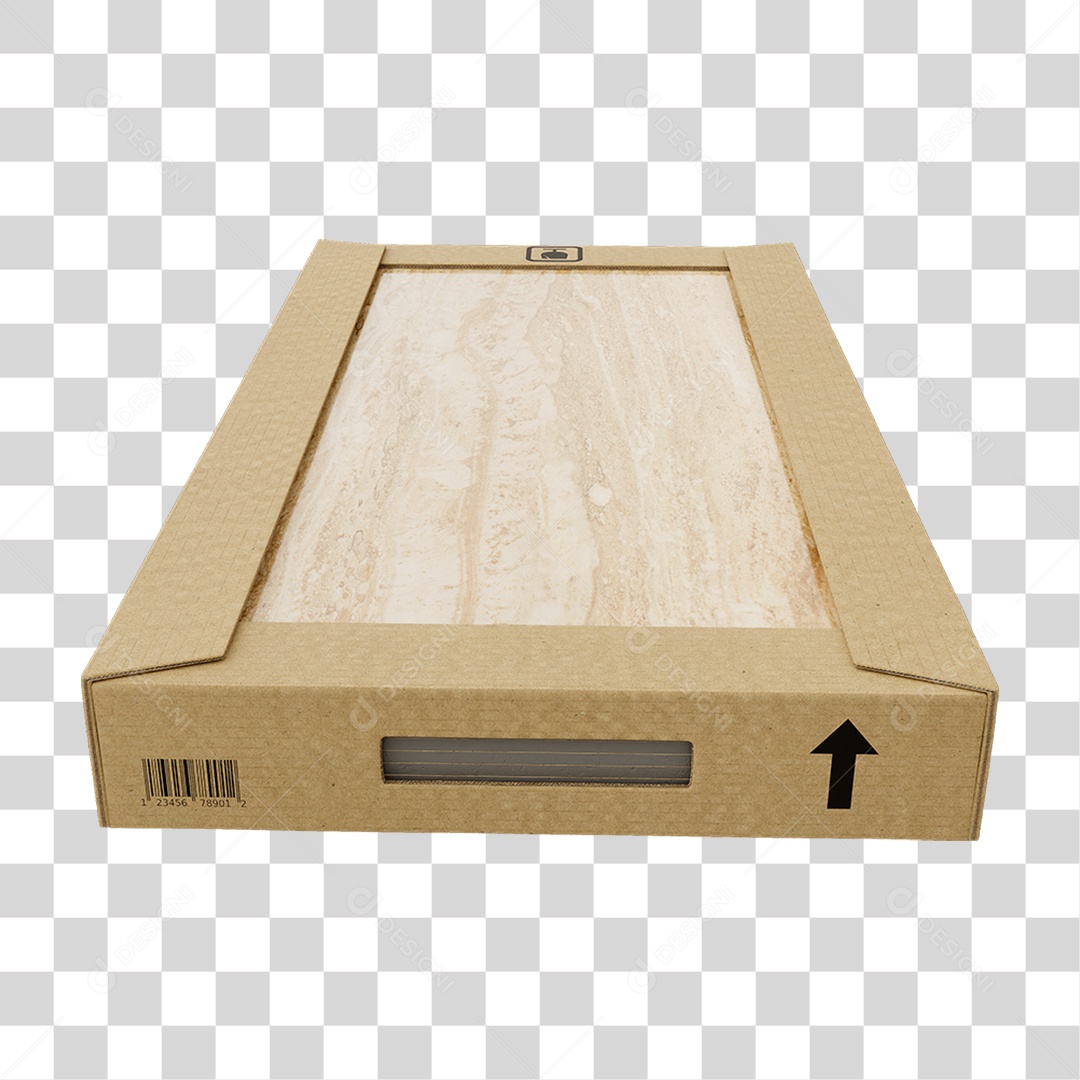 Caixa de Cerâmica Porcelanato PNG Transparente