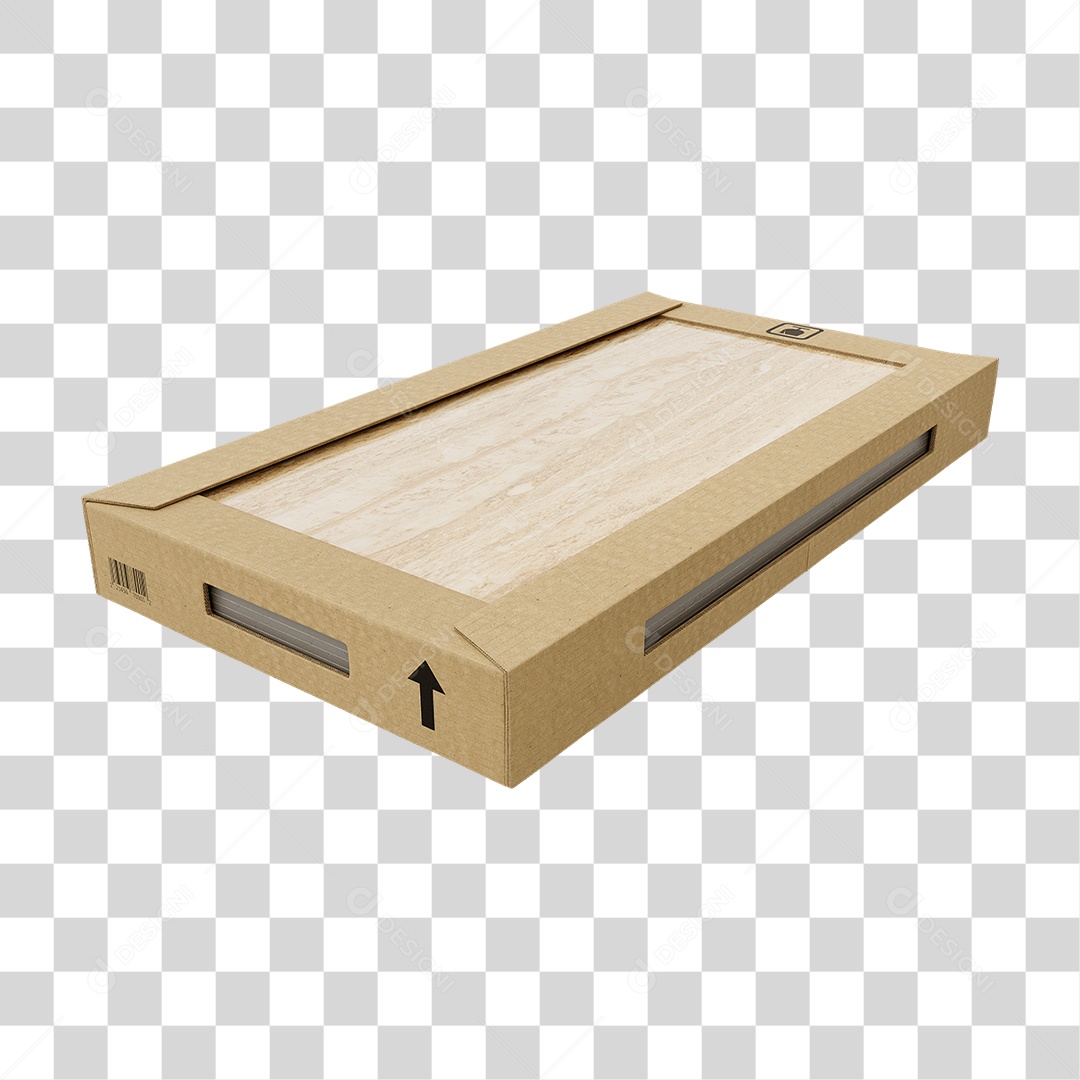 Caixa de Cerâmica Porcelanato PNG Transparente