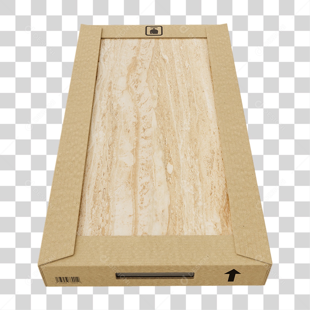 Caixa de Cerâmica Porcelanato PNG Transparente