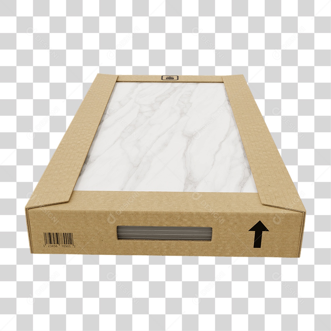 Caixa de Cerâmica Porcelanato PNG Transparente