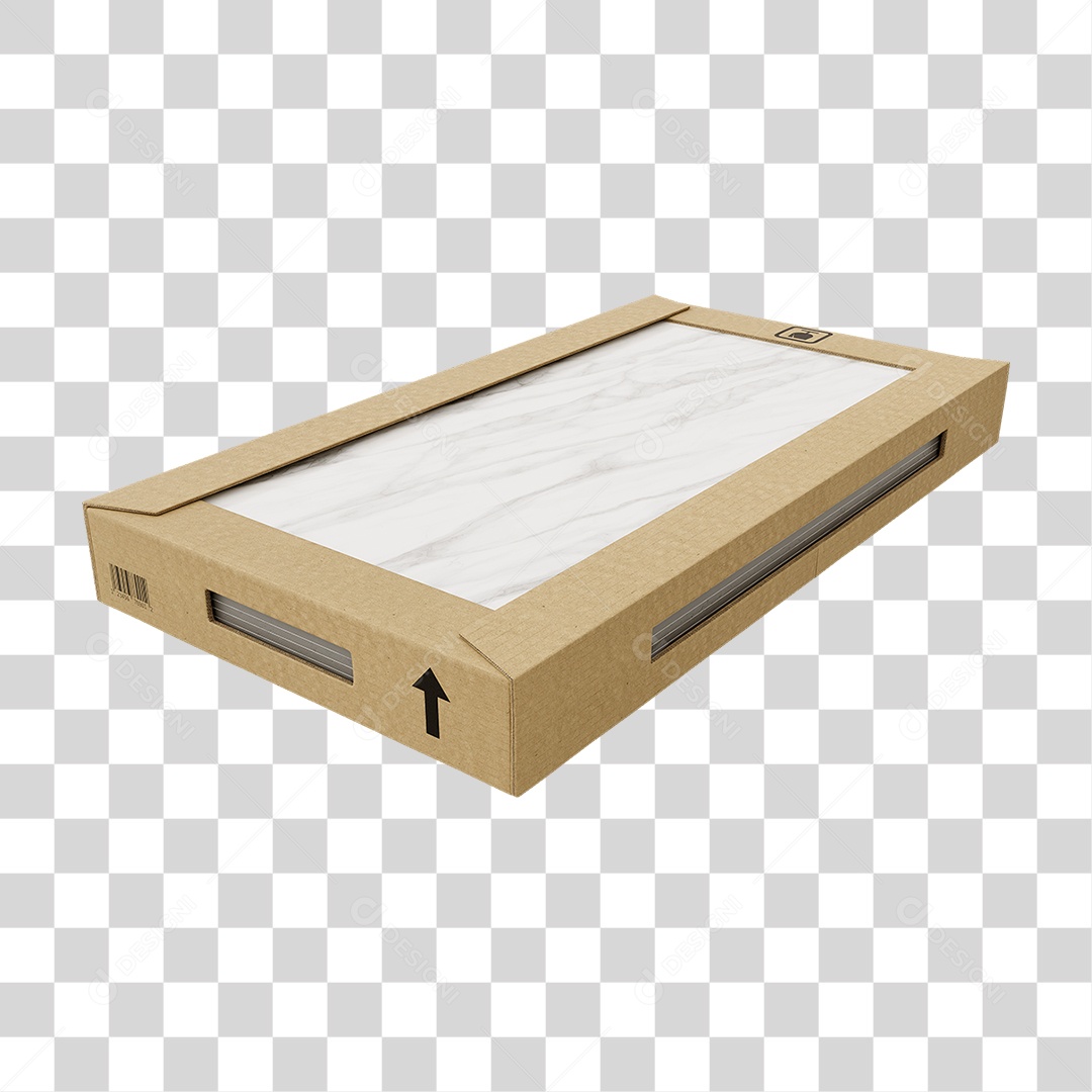 Caixa de Cerâmica Porcelanato PNG Transparente