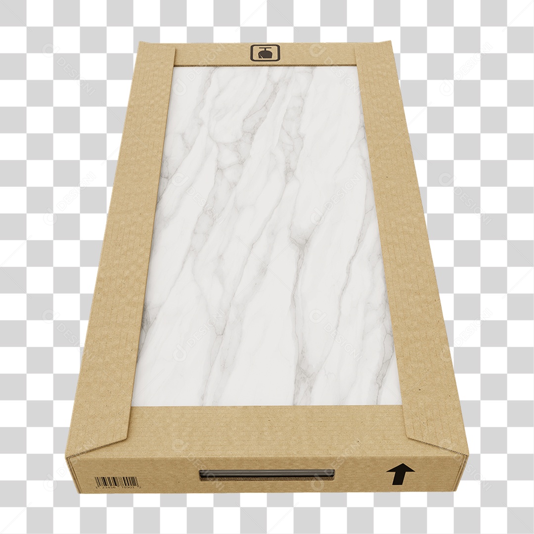 Caixa de Cerâmica Porcelanato PNG Transparente