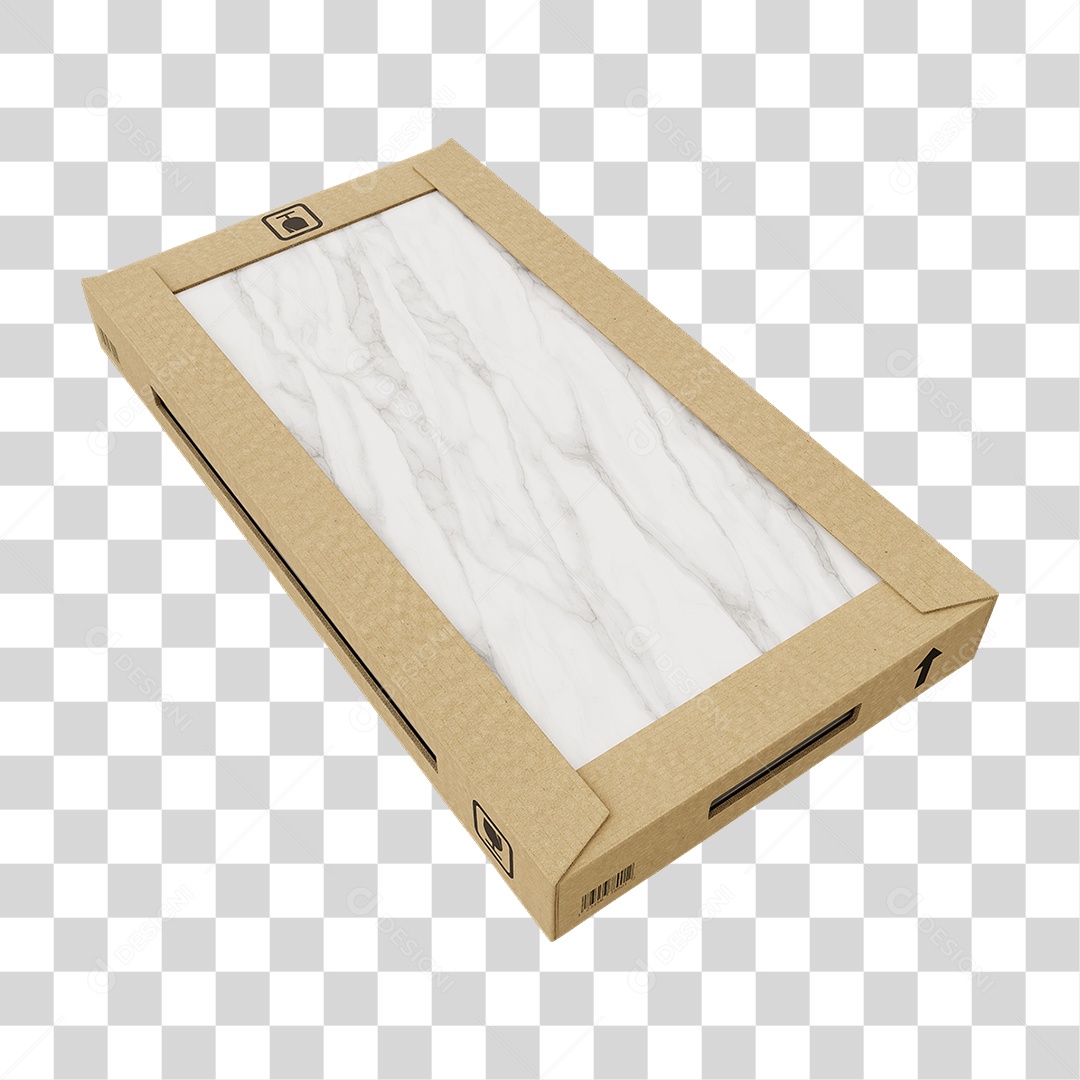 Caixa de Cerâmica Porcelanato PNG Transparente