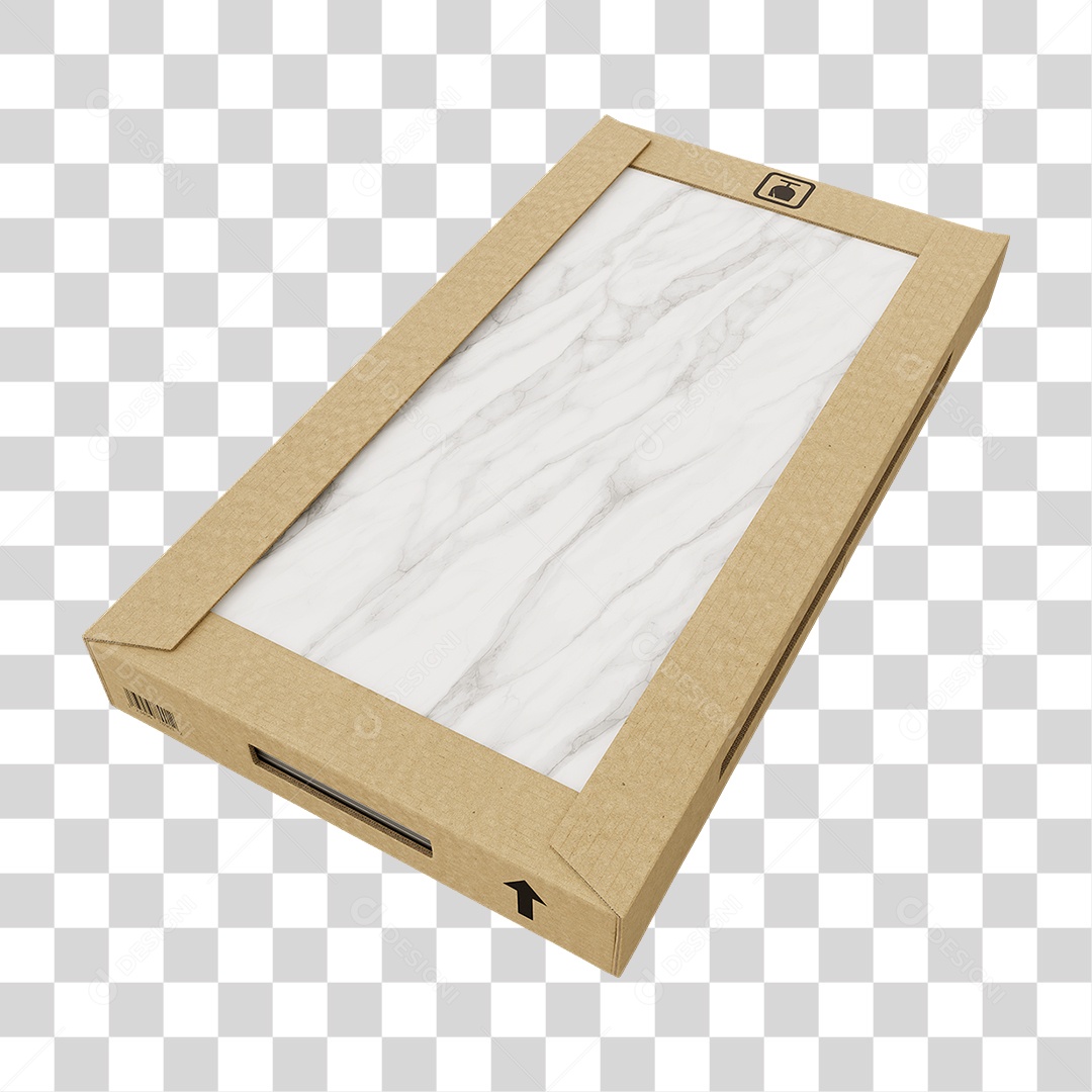 Caixa de Cerâmica Porcelanato PNG Transparente