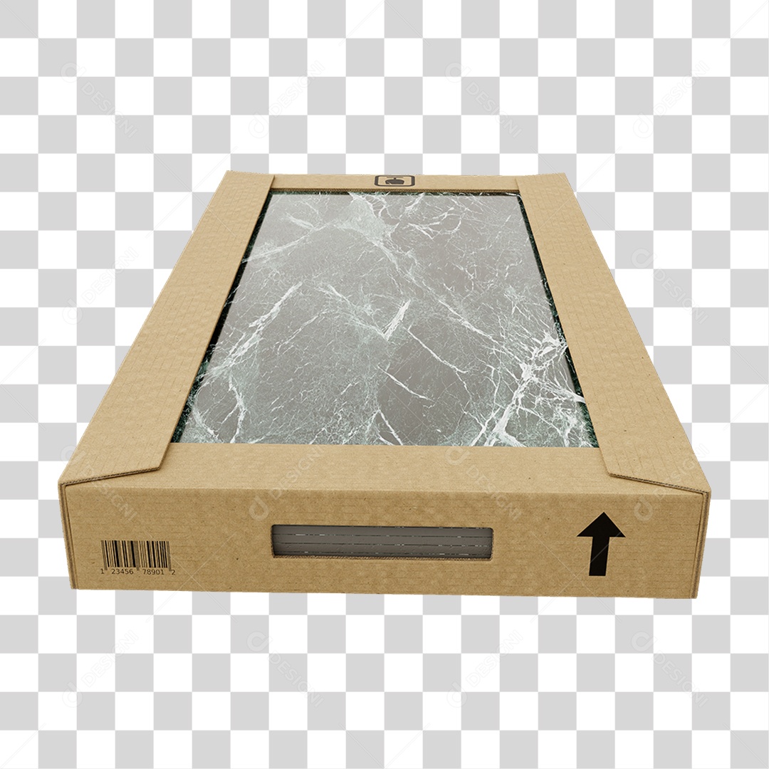 Caixa de Cerâmica Porcelanato PNG Transparente