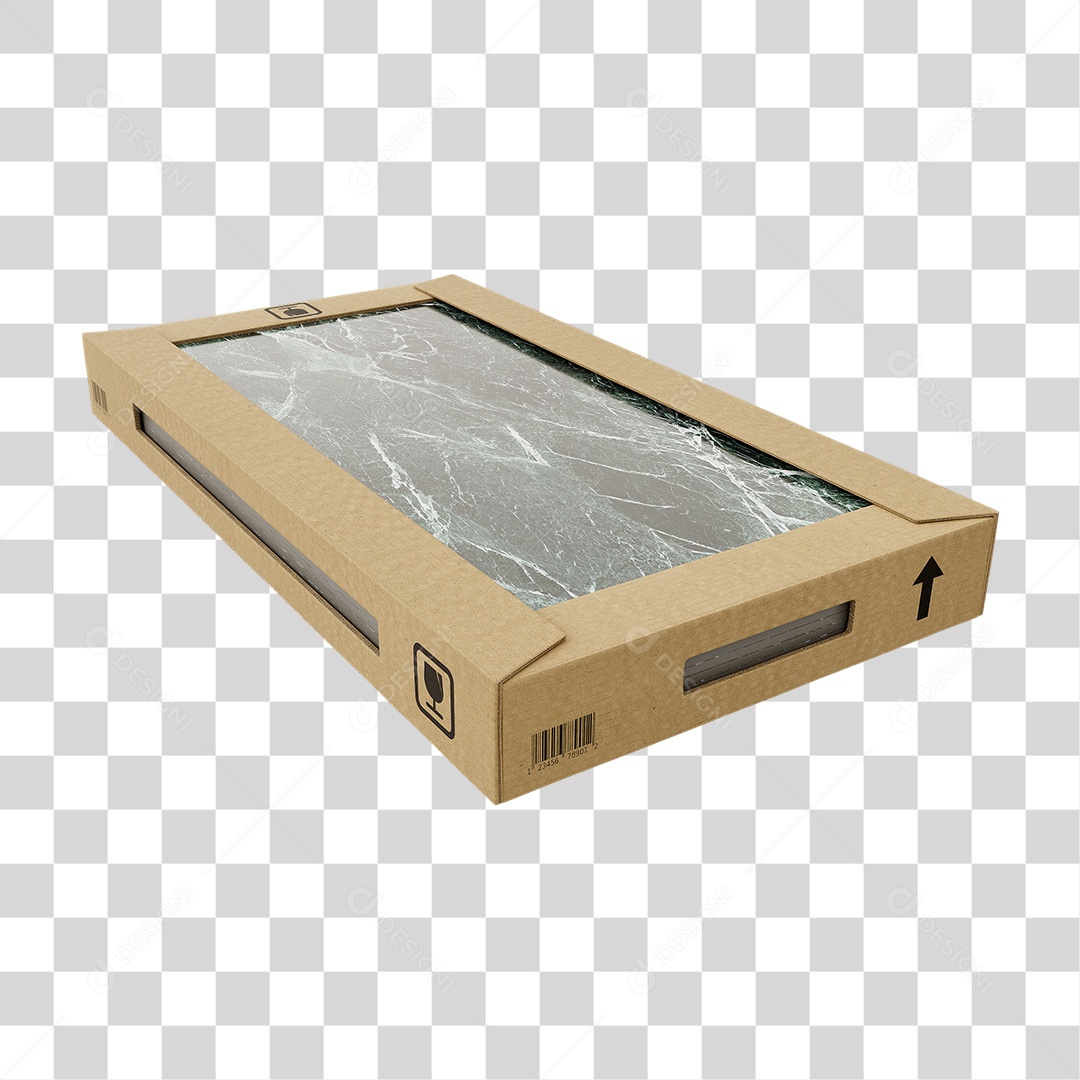 Caixa de Cerâmica Porcelanato PNG Transparente