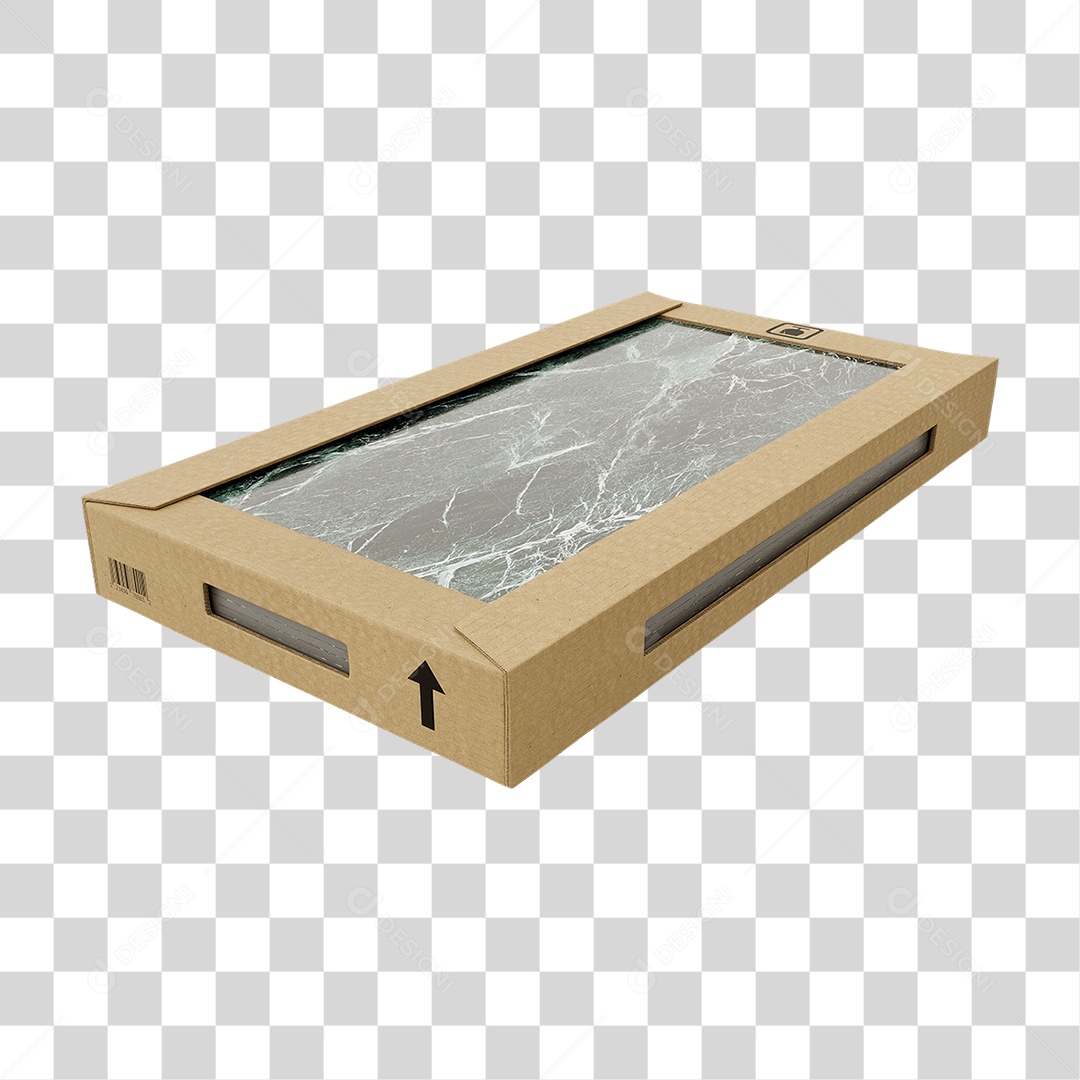 Caixa de Cerâmica Porcelanato PNG Transparente