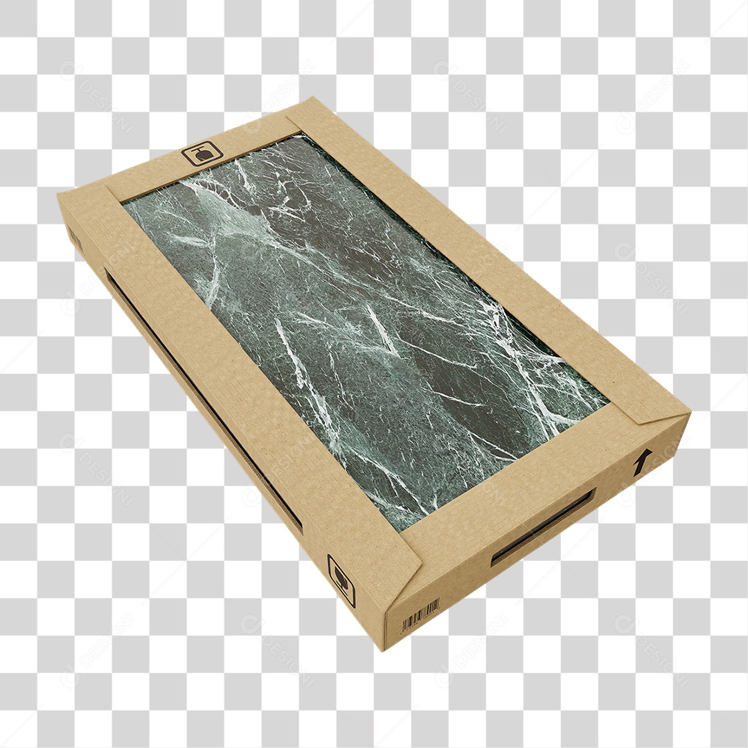 Caixa de Cerâmica Porcelanato PNG Transparente