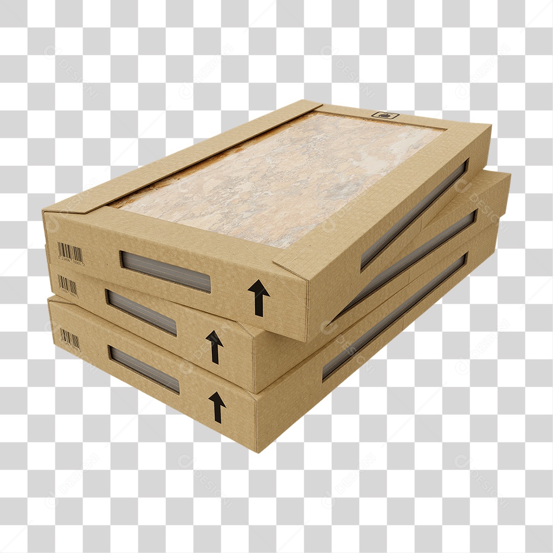 Caixa de Cerâmica Porcelanato PNG Transparente