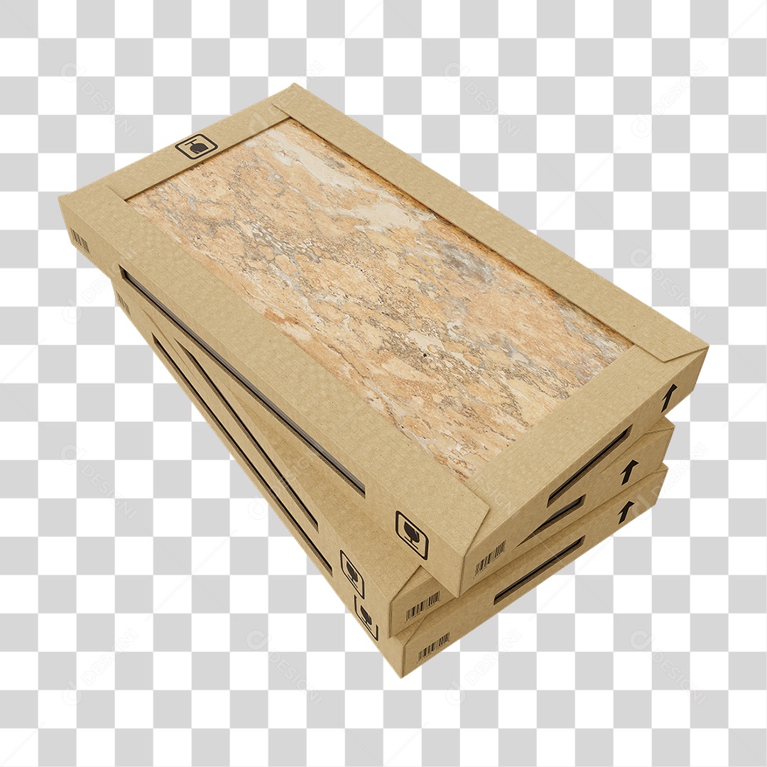 Caixa de Cerâmica Porcelanato PNG Transparente