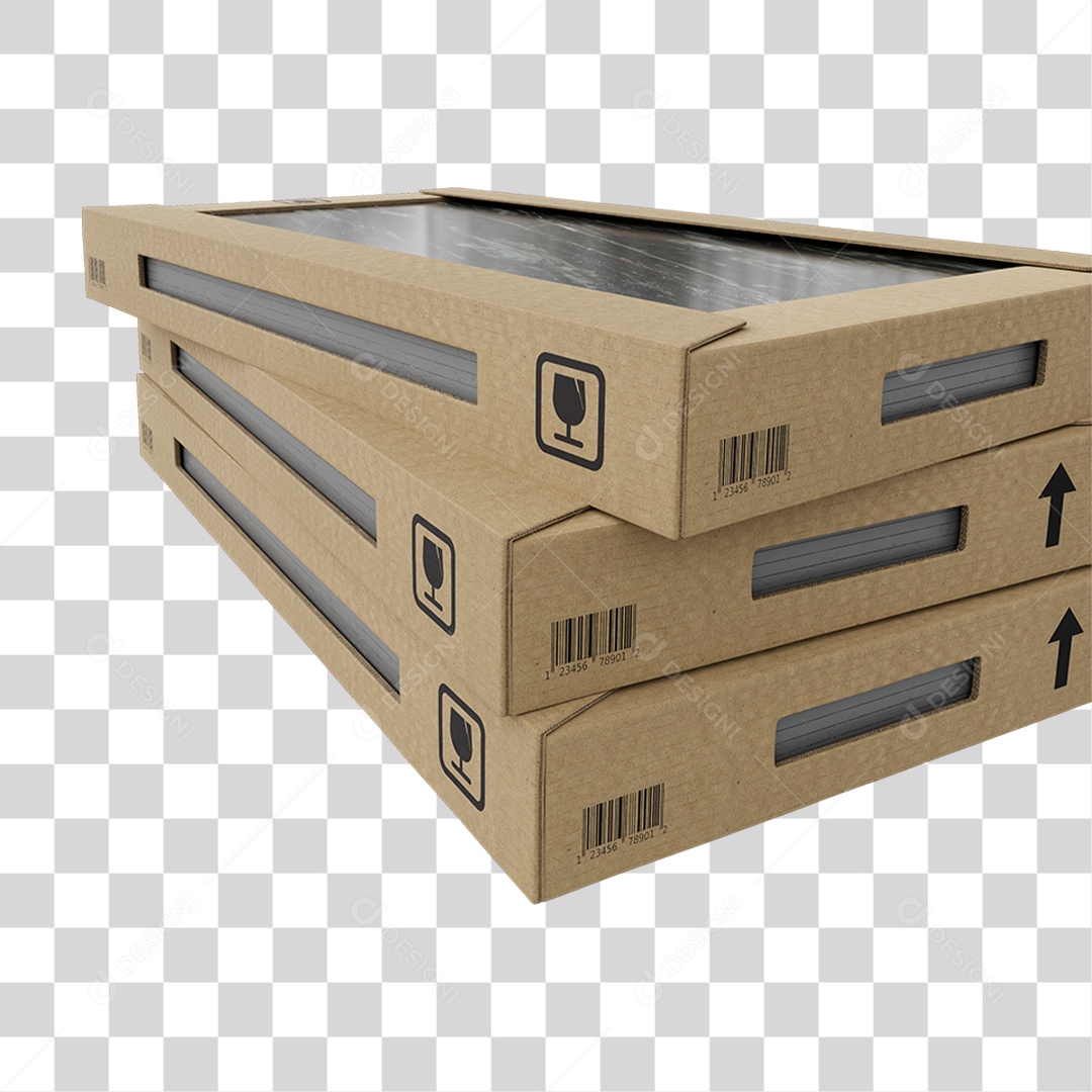 Caixa de Cerâmica Porcelanato PNG Transparente