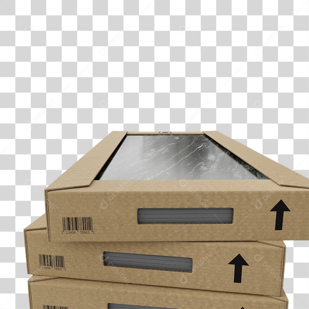 Caixa de Cerâmica Porcelanato PNG Transparente