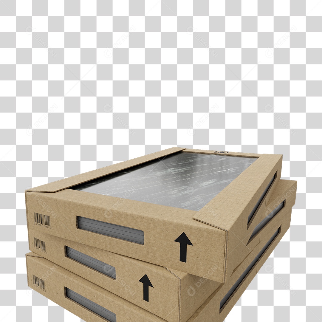 Caixa de Cerâmica Porcelanato PNG Transparente