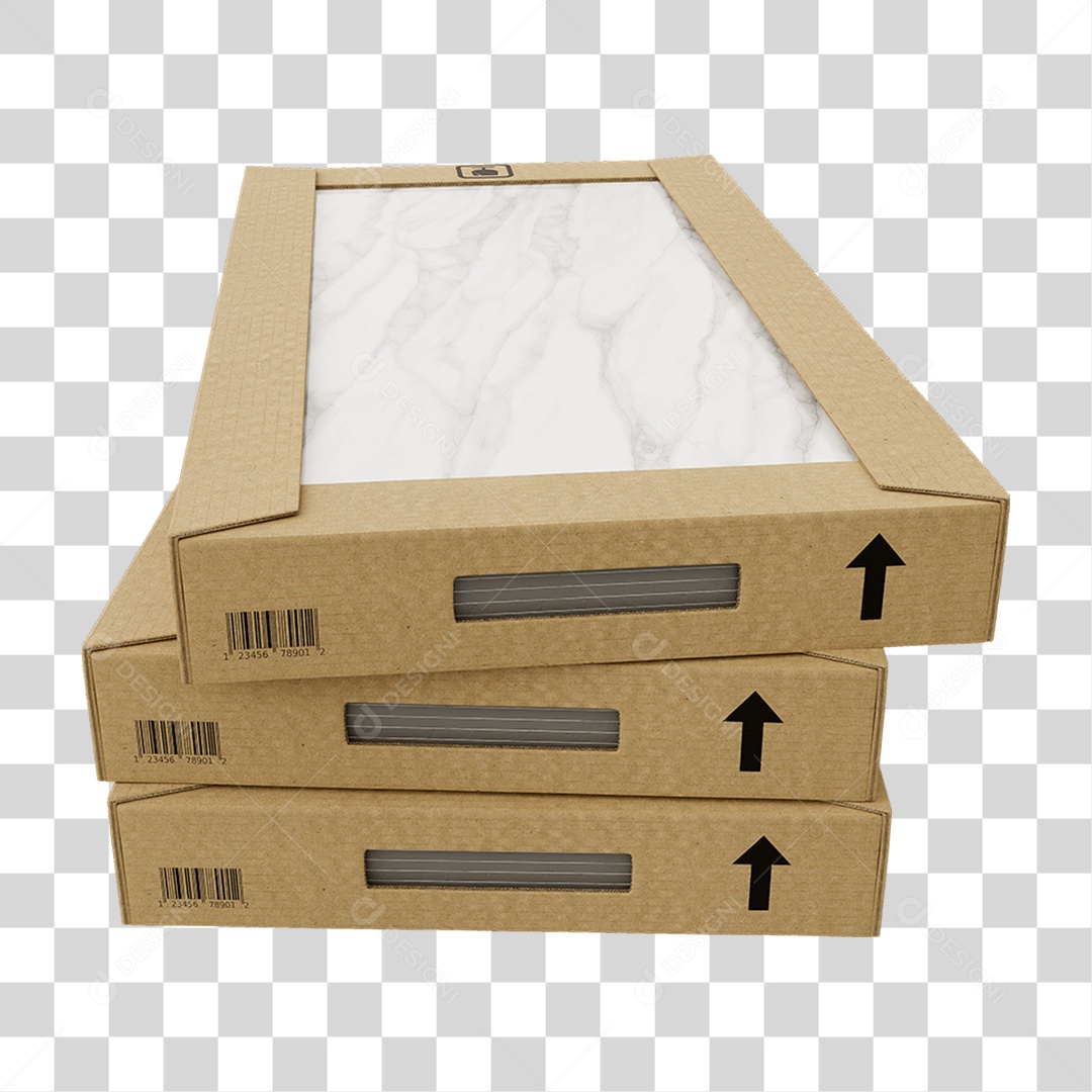 Caixa de Cerâmica Porcelanato PNG Transparente