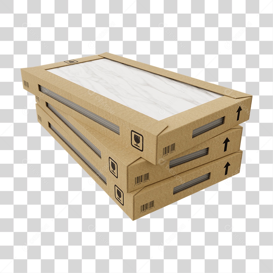 Caixa de Cerâmica Porcelanato PNG Transparente