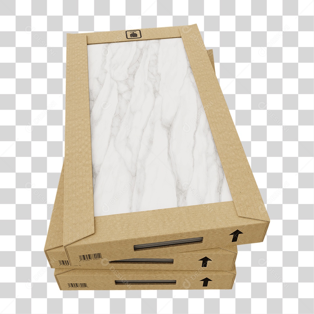 Caixa de Cerâmica Porcelanato PNG Transparente