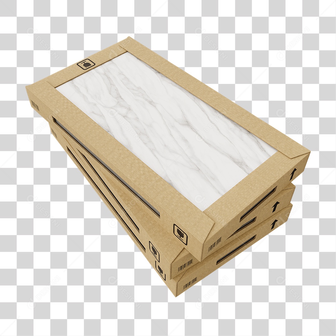 Caixa de Cerâmica Porcelanato PNG Transparente