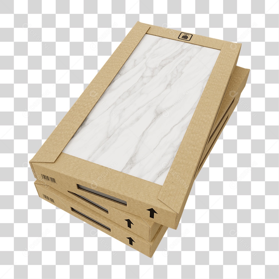 Caixa de Cerâmica Porcelanato PNG Transparente