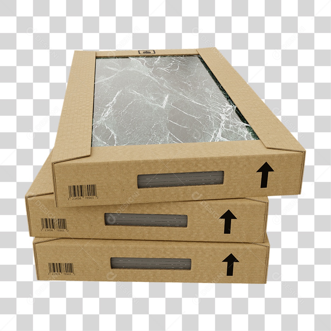 Caixa de Cerâmica Porcelanato PNG Transparente