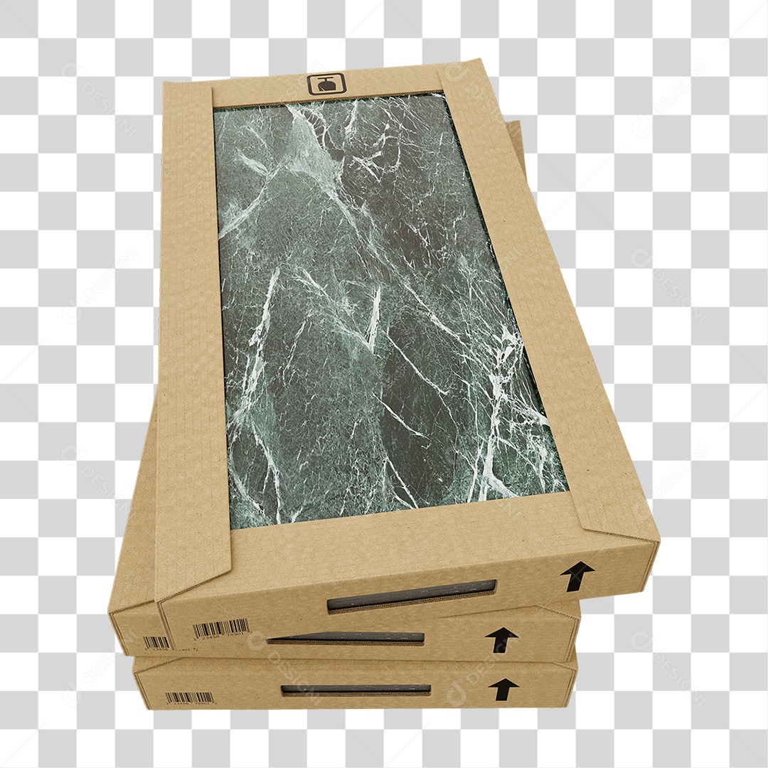 Caixa de Cerâmica Porcelanato PNG Transparente