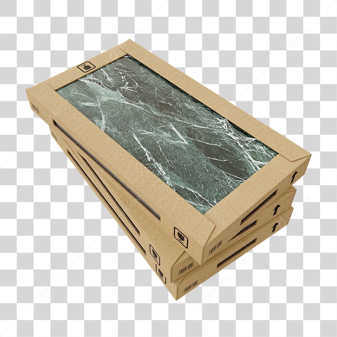 Caixa de Cerâmica Porcelanato PNG Transparente