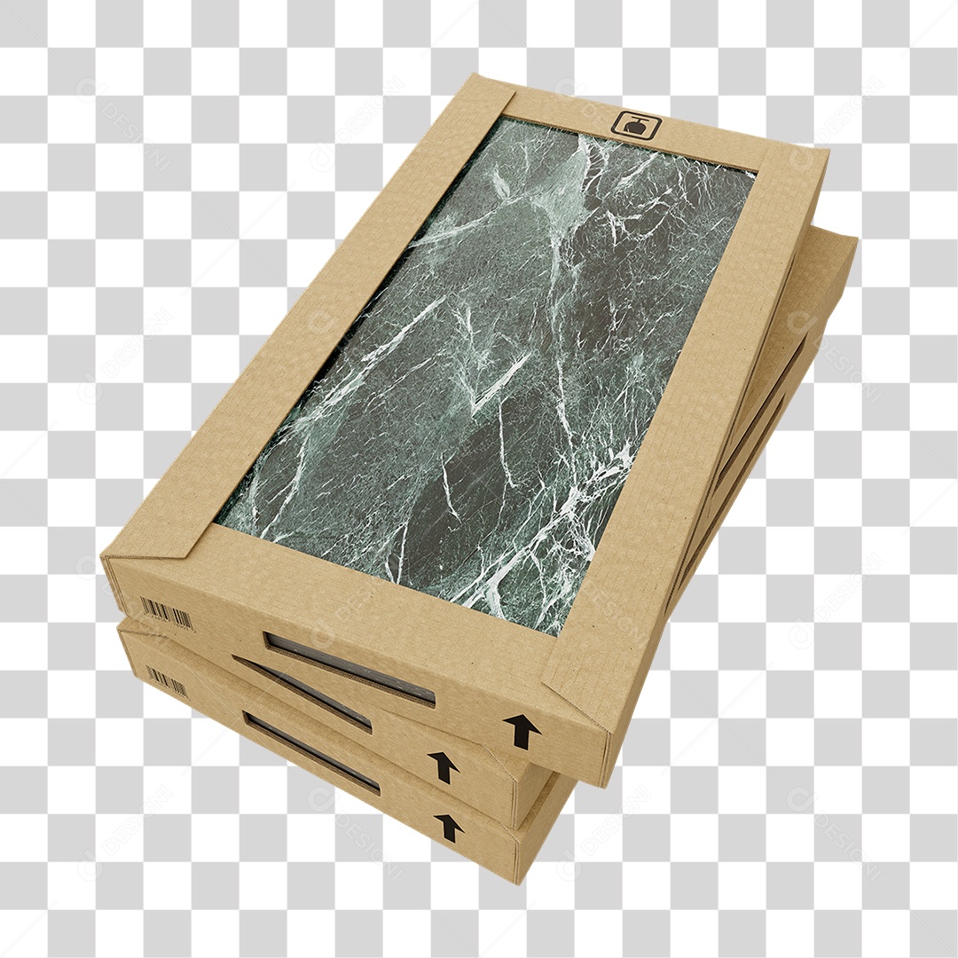 Caixa de Cerâmica Porcelanato PNG Transparente