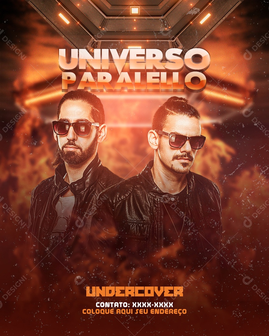 Flyer Universo Paralelo Artista Social Media PSD Editável