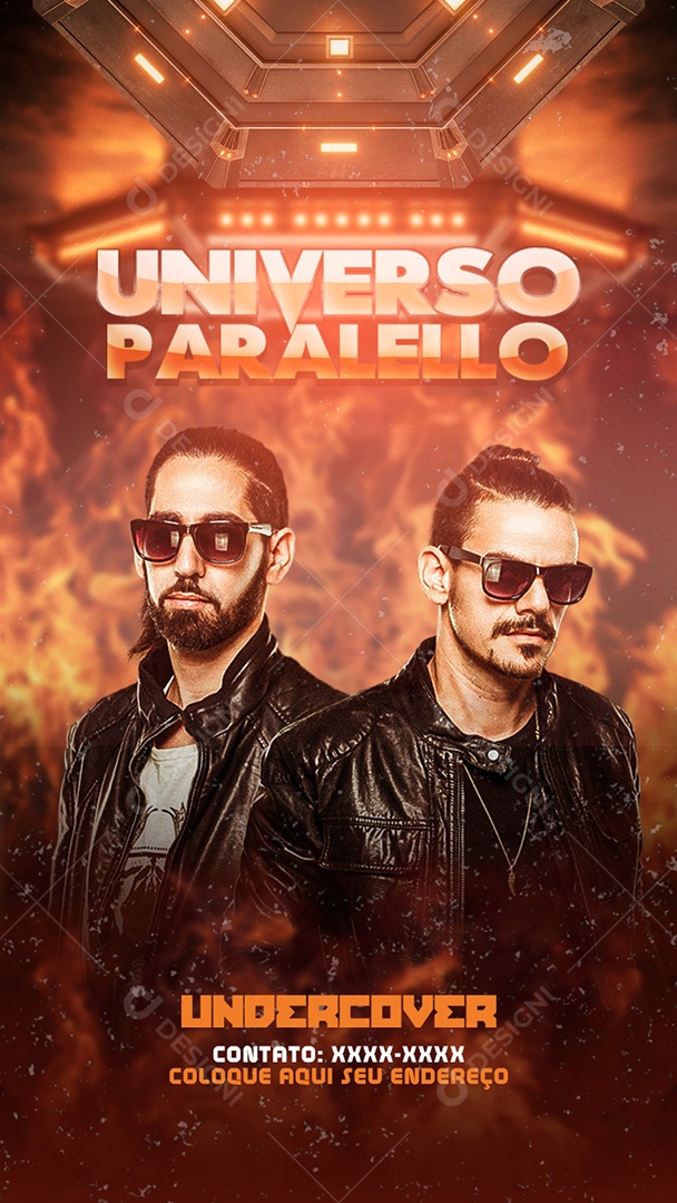 Flyer Story Universo Paralelo Artista Social Media PSD Editável