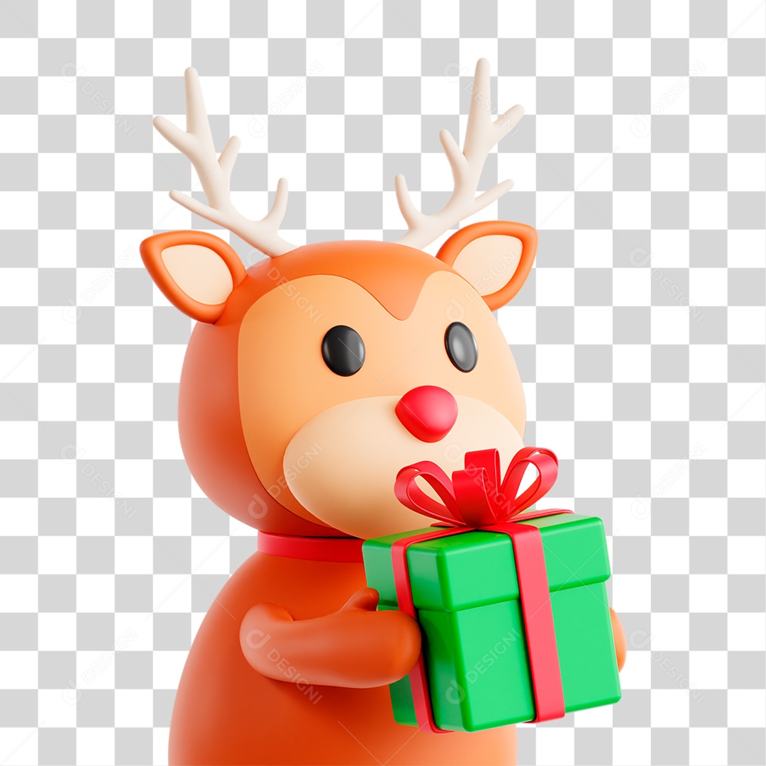 Conjunto de Ícones Natalino 3D PNG Transparente