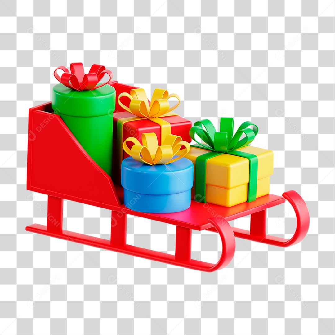 Conjunto de Ícones Natalino 3D PNG Transparente