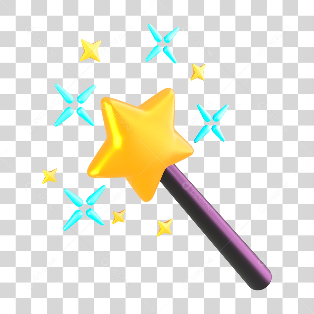 Ícone Màgico 3D Para Composição PNG Transparente