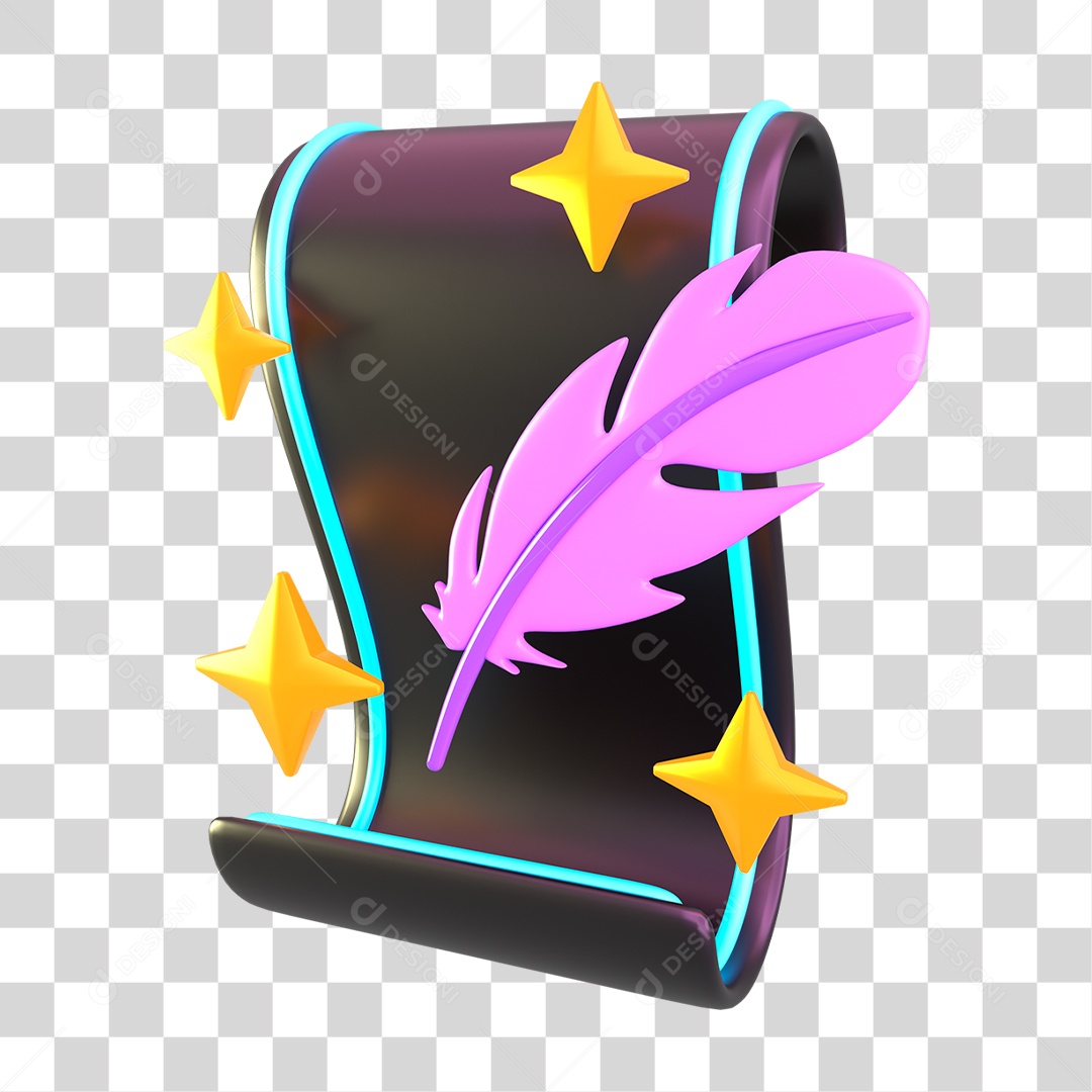 Ícone Màgico 3D Para Composição PNG Transparente