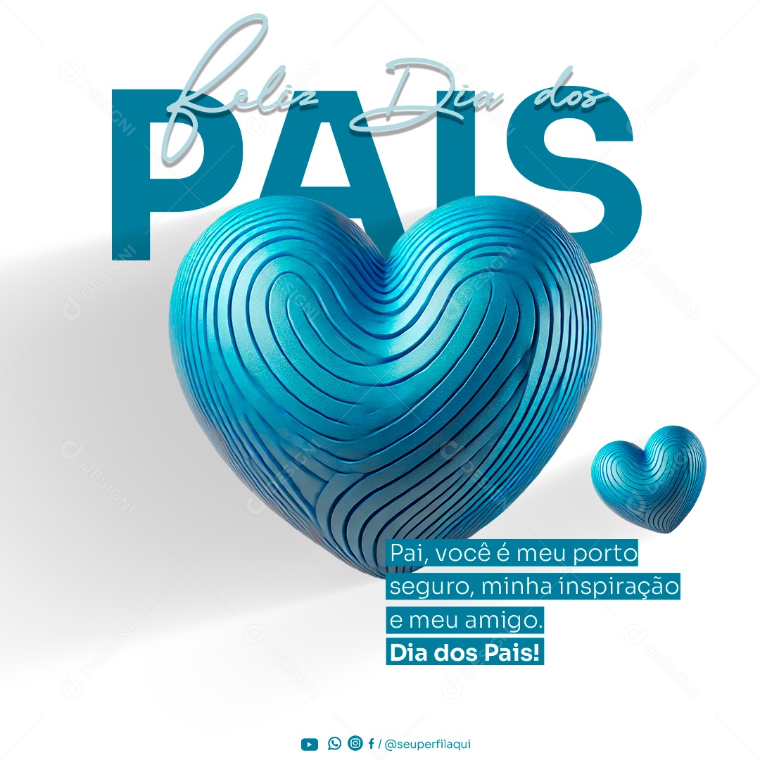 Dia Dos Pais 11 de Agosto Social Media PSD Editável