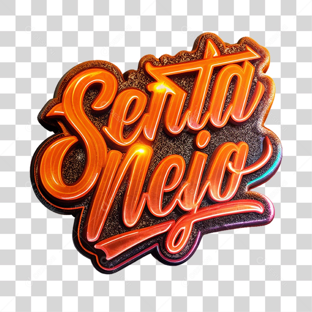 Selo 3D Sertanejo PNG Transparente