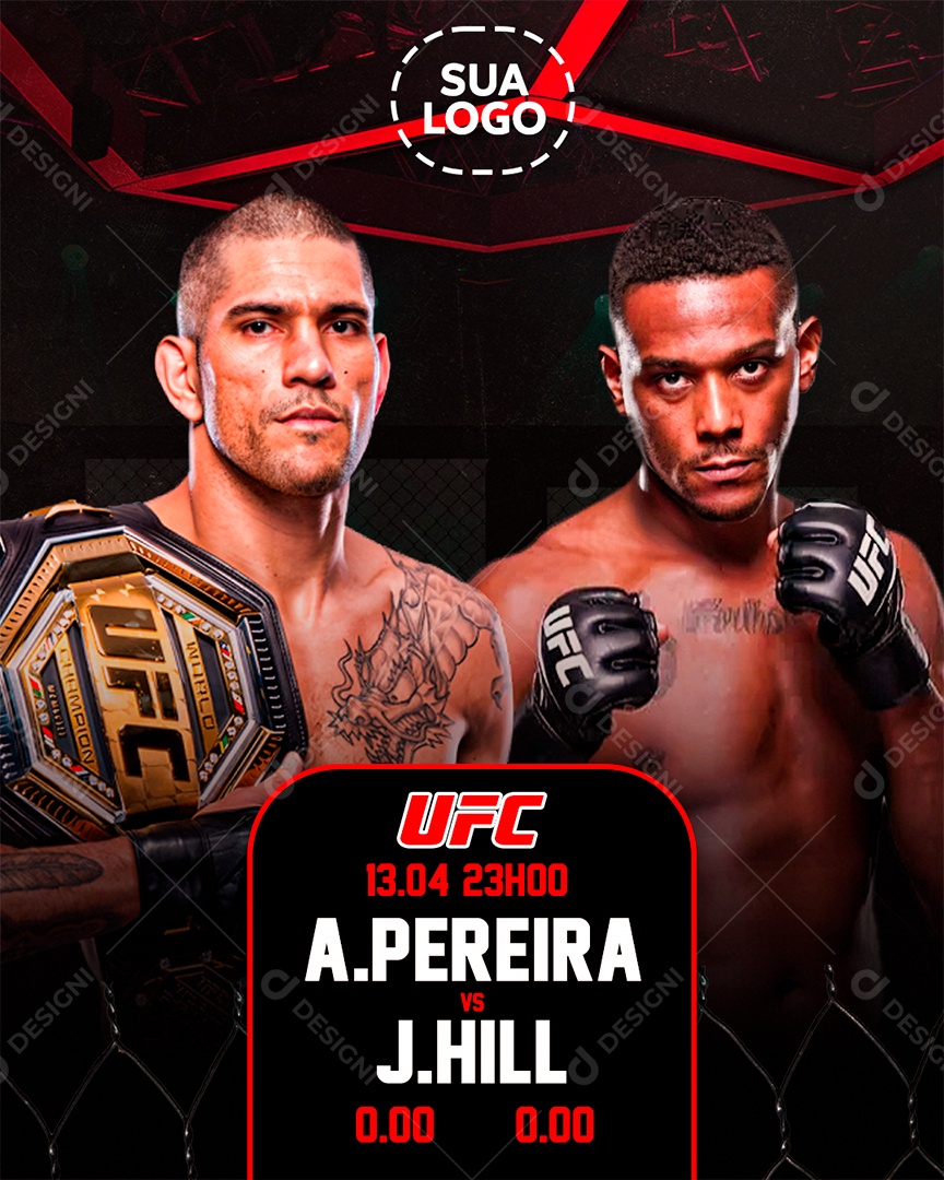 Casa de Apostas Destaque Mma Social Media PSD Editável