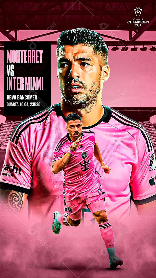 Social Media Matchday Luis Suarez PSD Editável