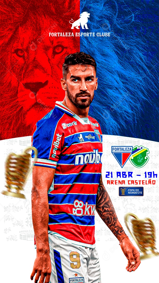 Flyer Matchday Martin Lucero Social Media PSD Editável