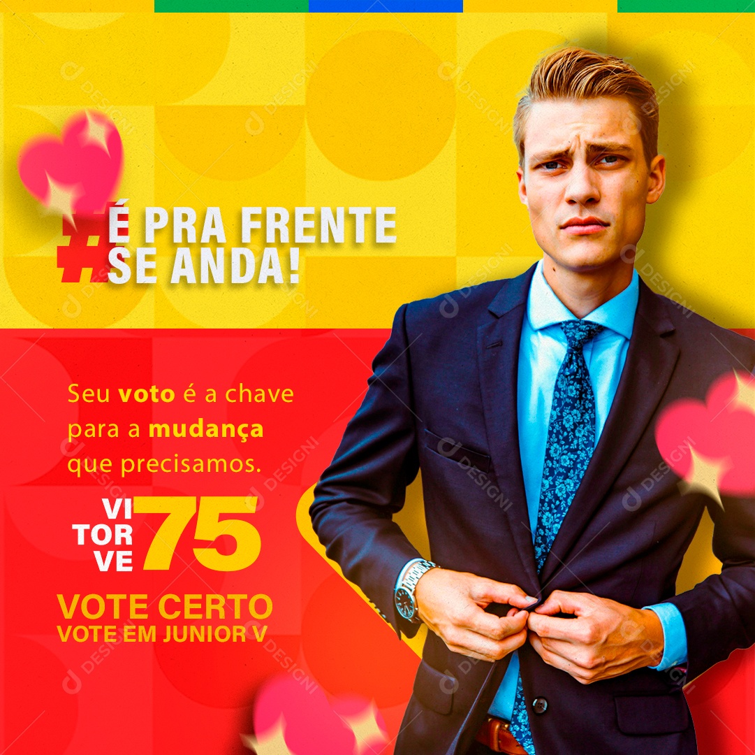 Social Política Feed é pra Frente que se Anda PSD Editável