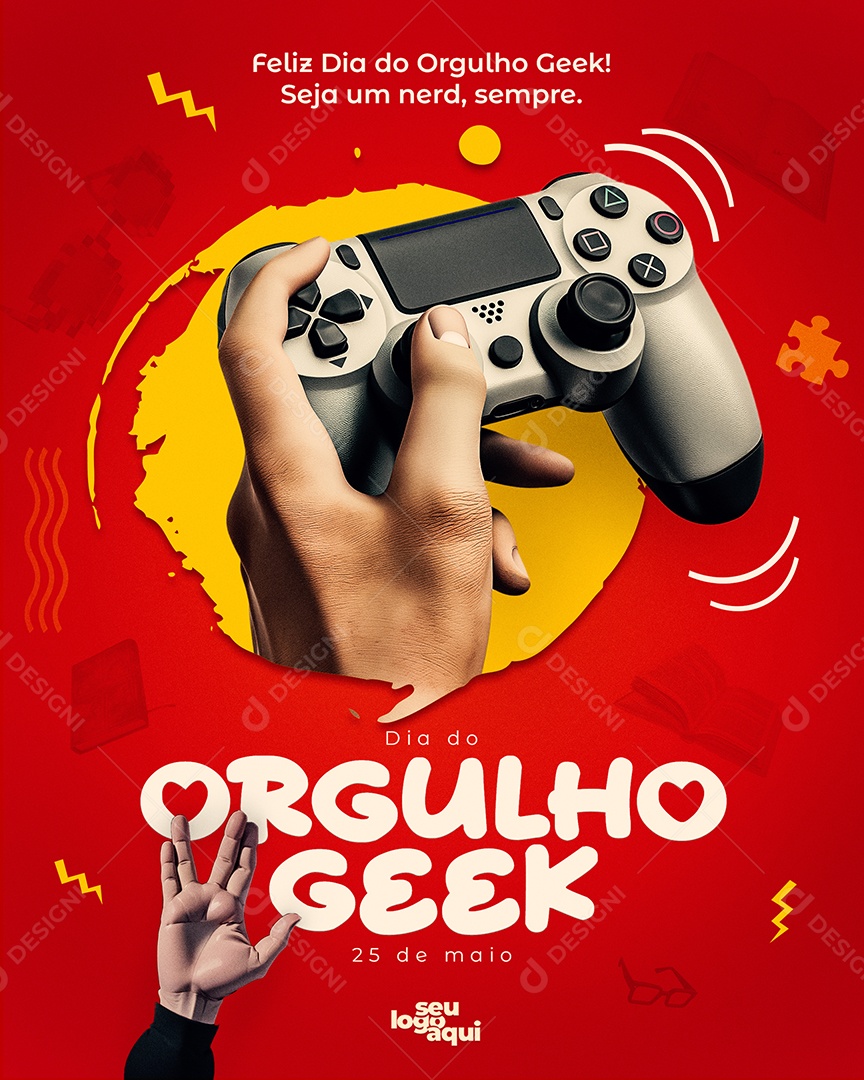 Dia do Orgulho Geek 25 de Maio Social Media PSD Editável