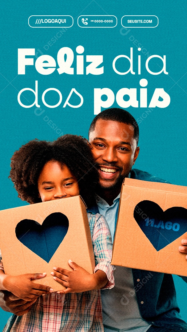 Story Feliz Dia dos Pais 11 de Agosto Social Media PSD Editável