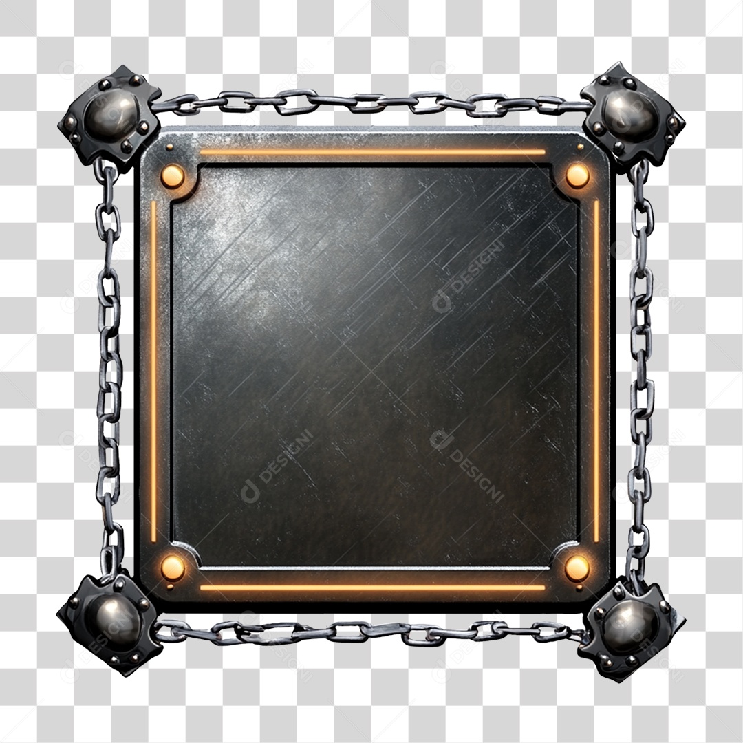 Placa de Metal PNG Transparente