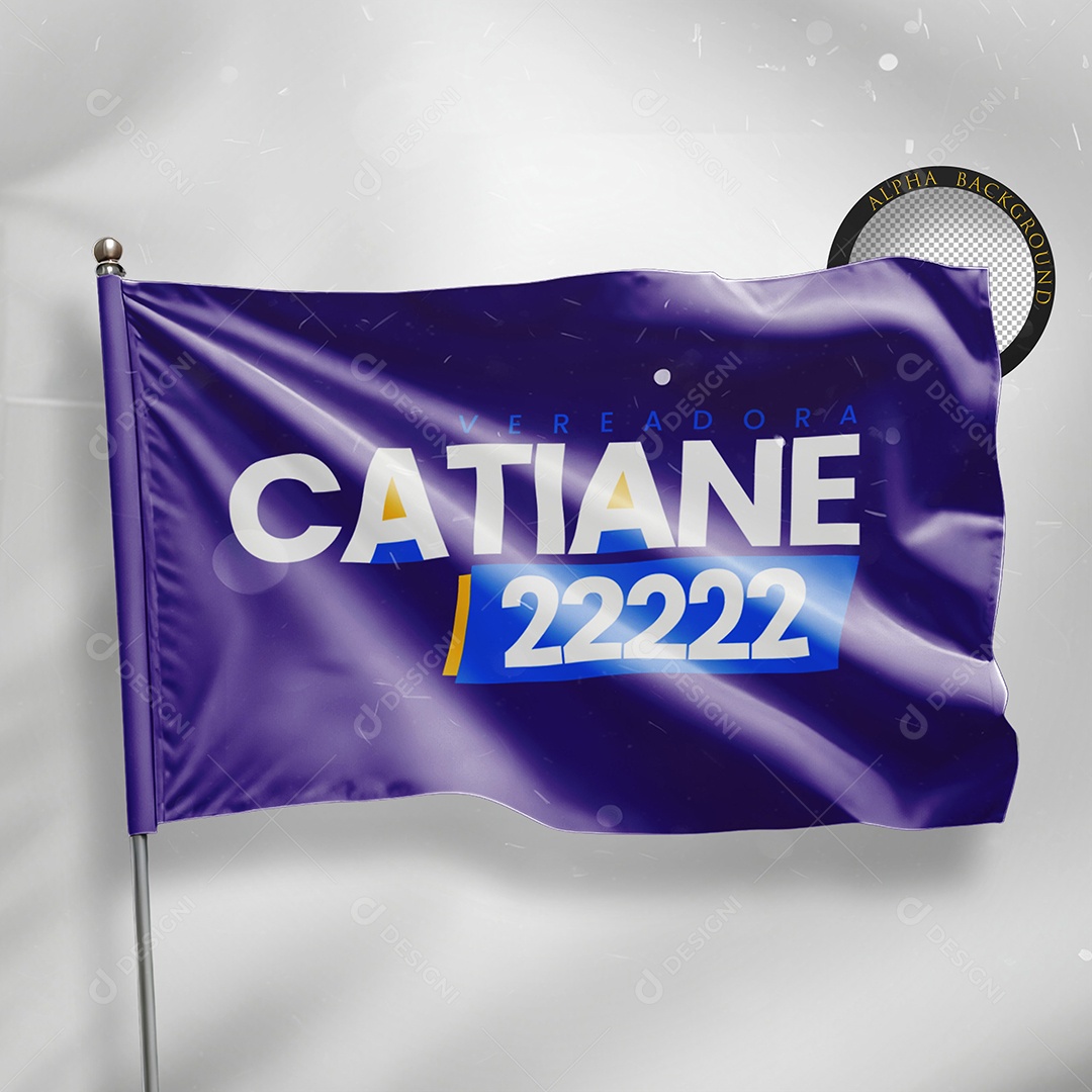 Mockup Bandeira Politica PSD Editável