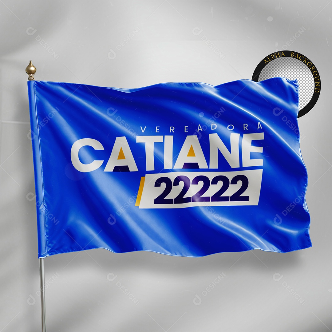 Mockup Bandeira Politica PSD Editável