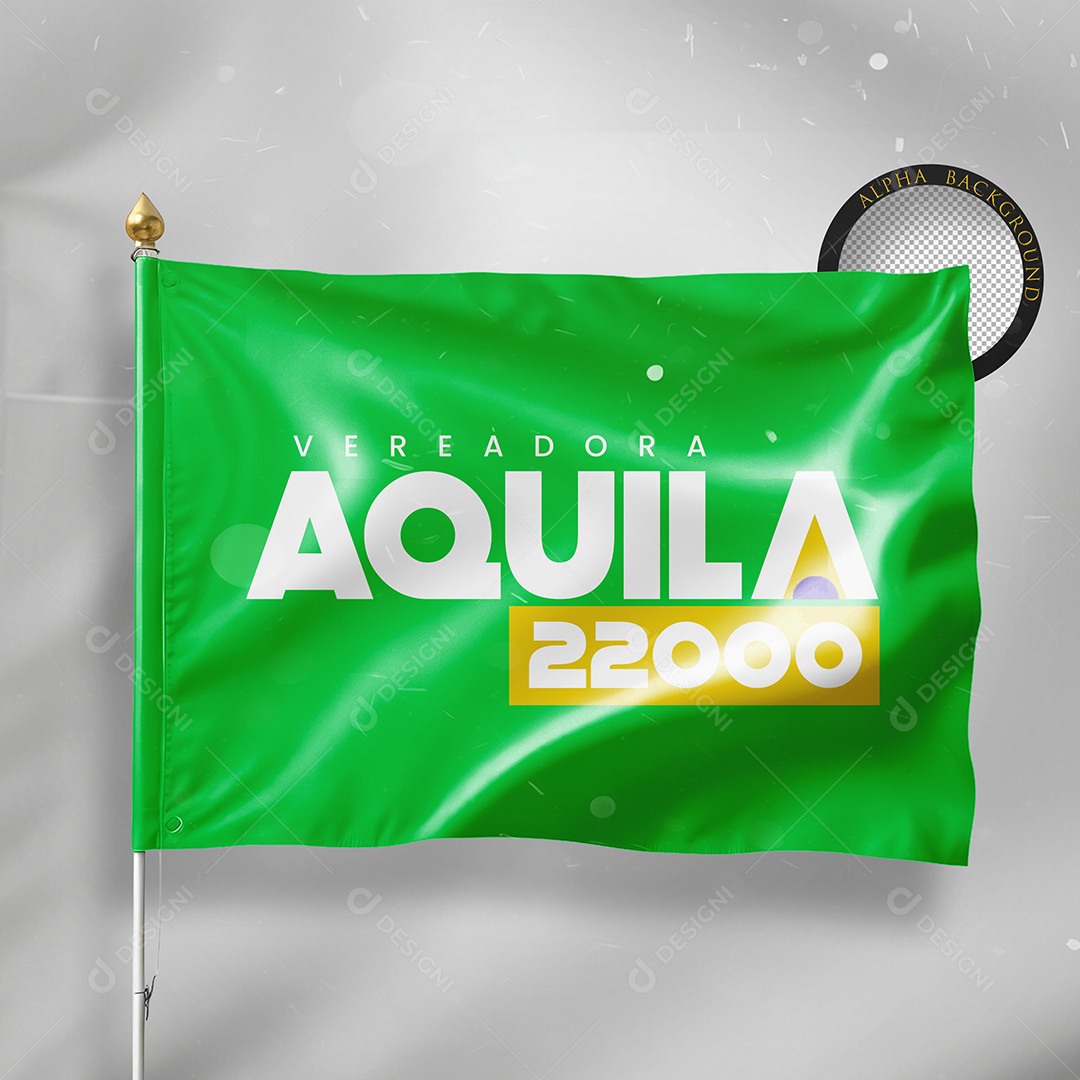 Mockup Bandeira Politica PSD Editável