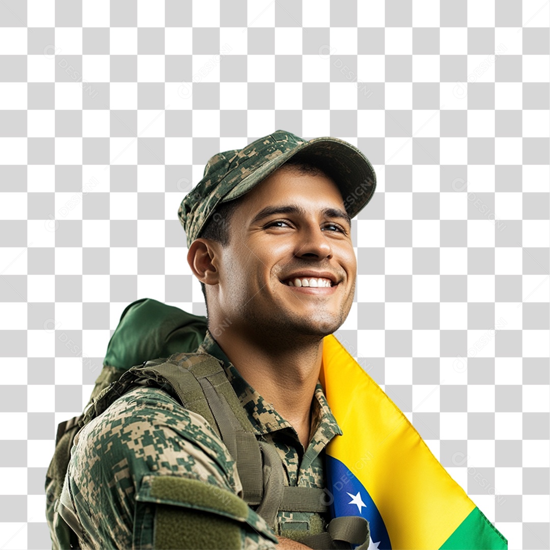 Soldado Brasileiro PNG Transparente