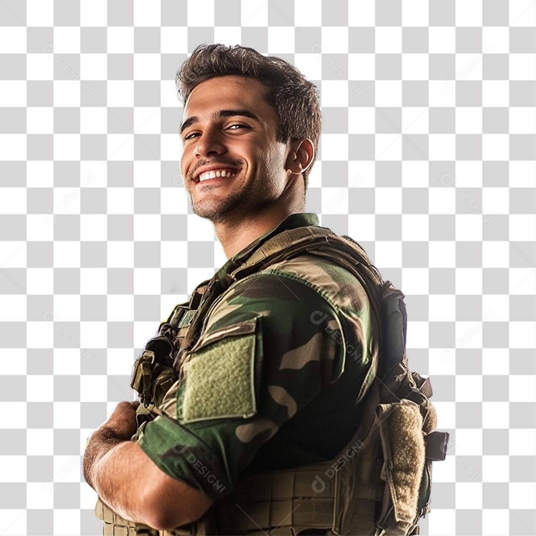 Soldado Brasileiro PNG Transparente