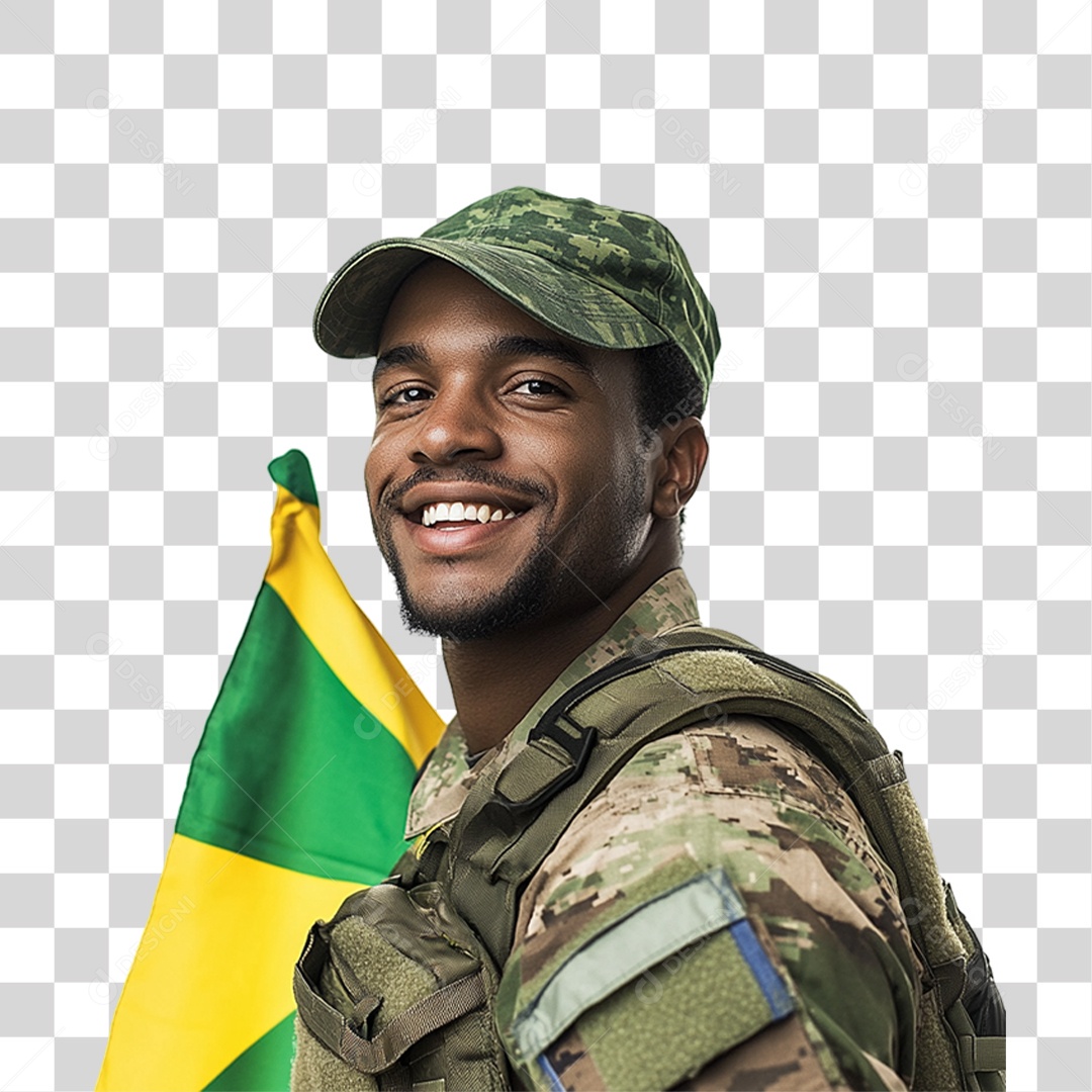 Soldado Brasileiro PNG Transparente