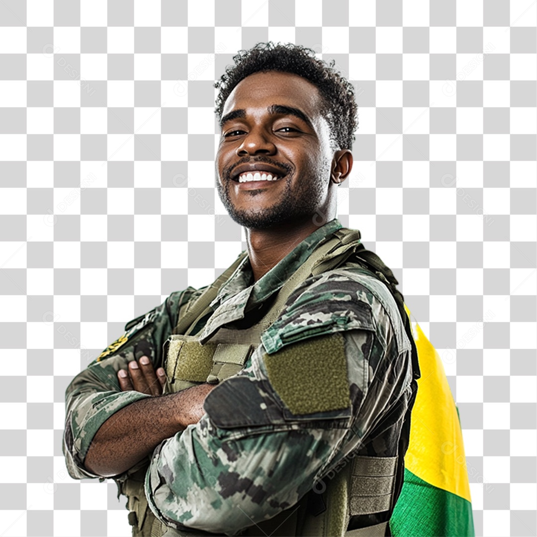 Soldado Brasileiro PNG Transparente