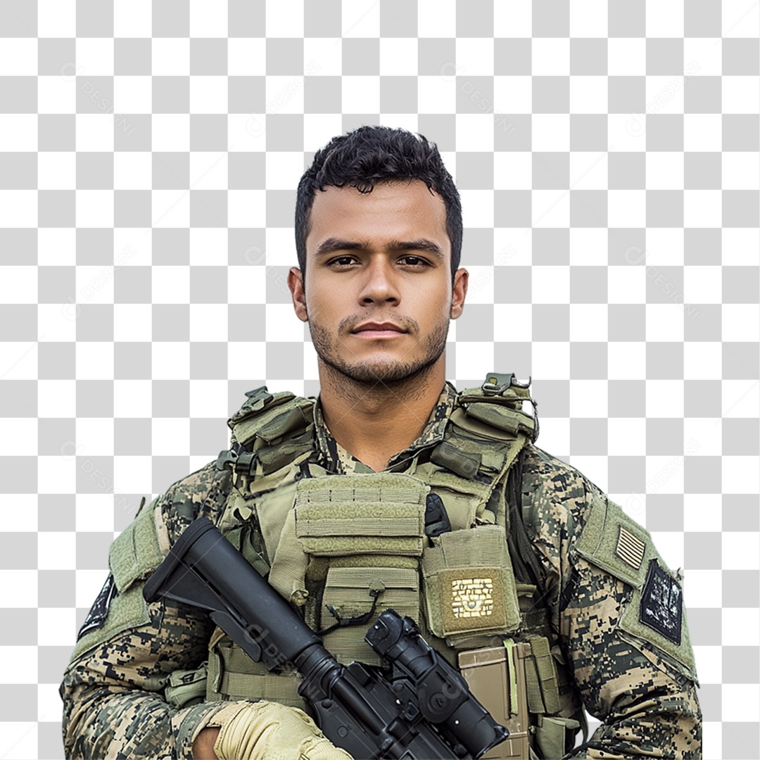 Soldado Brasileiro PNG Transparente